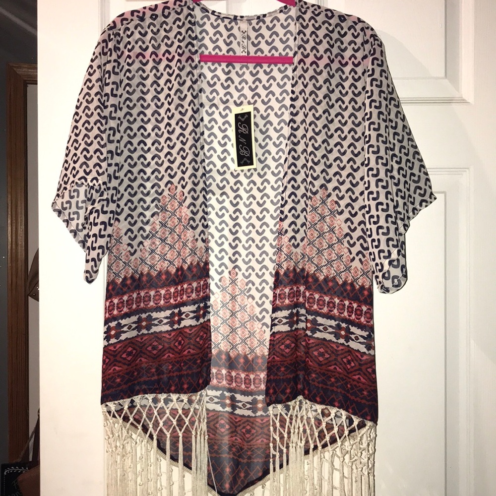 NWT printed cover up